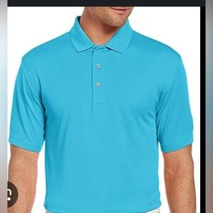 PGA Tour Vibrant  teal Polo Shirt, size medium